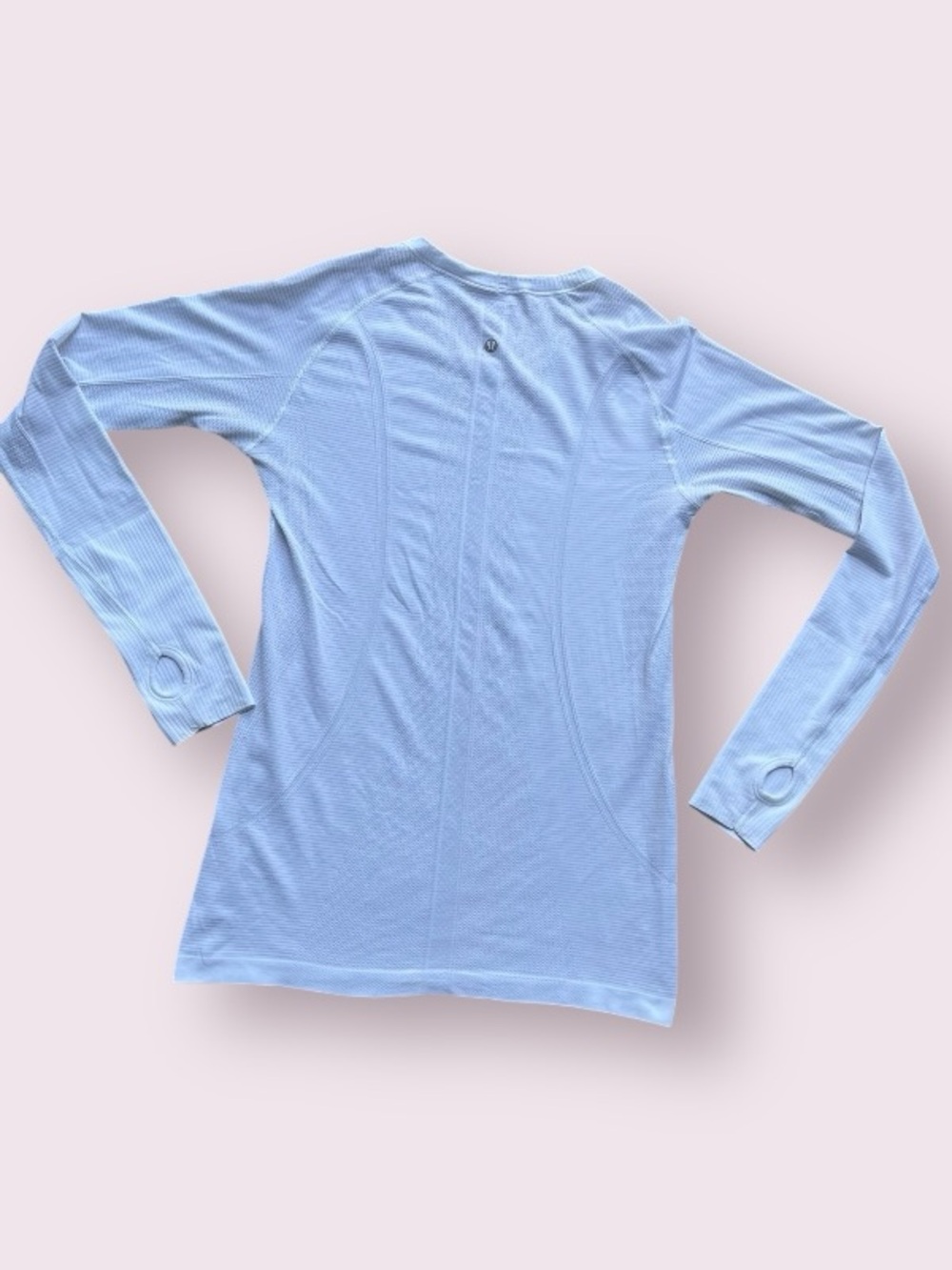 Lululemon Athletica White Long-Sleeve Seamless Performance Top Size 10 - Picture 6 of 12